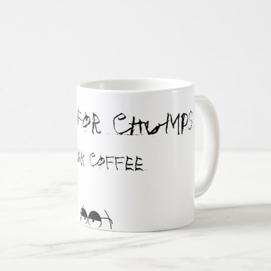 Tee ist für Holzklötze Kaffeetasse (VorderseiteRechts)