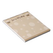 Tee ist meine Tasche Notizblock (angewinkelt)