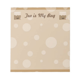 Tee ist meine Tasche Notizblock