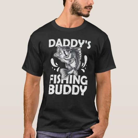 Tee Junger Fischer Daddys Angelfreund (Vorderseite)