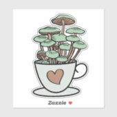 Tee/Kaffee-Cup-Aufkleber für Pilze Aufkleber (Blatt)