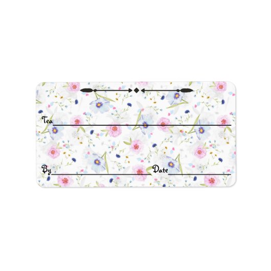 Tee/Kaffee/etc. Kanister-Etiketten Adressaufkleber (Vorne)