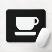 Tee-/Kaffee-Piktogramm Mousepad (Mit Mouse)