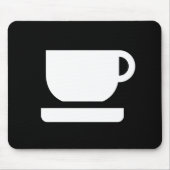 Tee-/Kaffee-Piktogramm Mousepad (Vorne)
