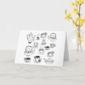 Tee Karte (Gelbe Blume)