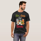 Tee Katzen und Bücher Katze Bücherwurm Teetrinker (Vorne ganz)