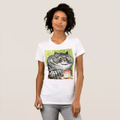 Tee-Katzen-Zitat-T - Shirt (Vorne ganz)
