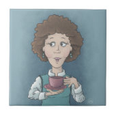 Tee-Keramik trinken Fliese (Vorderseite)