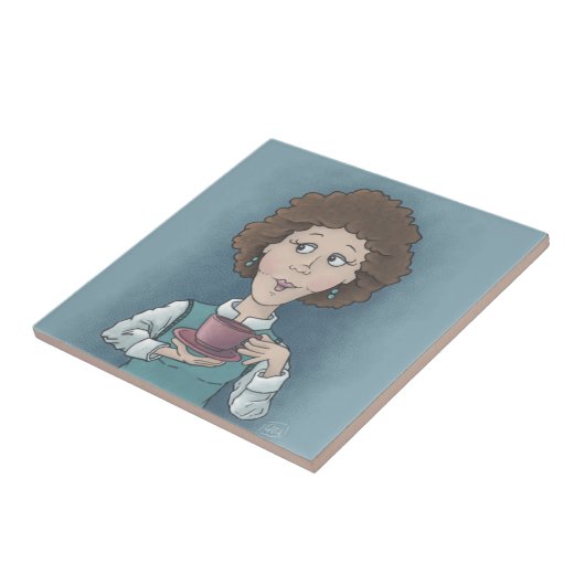 Tee-Keramik trinken Fliese (Seite)