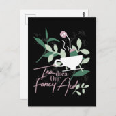 Tee leistet unsere extravagante Hilfe Postkarte (Vorne/Hinten)