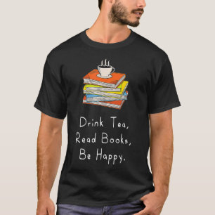 Tee lesen Bücher trinken ist ein glückliches Gesch