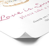 Tee-Liebe ist süßes Poster (Ecke)