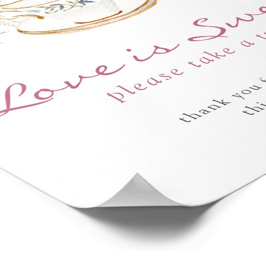 Tee-Liebe ist süßes Poster (Ecke)