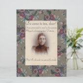 Tee, liebe Party Einladung (Stehend Vorderseite)