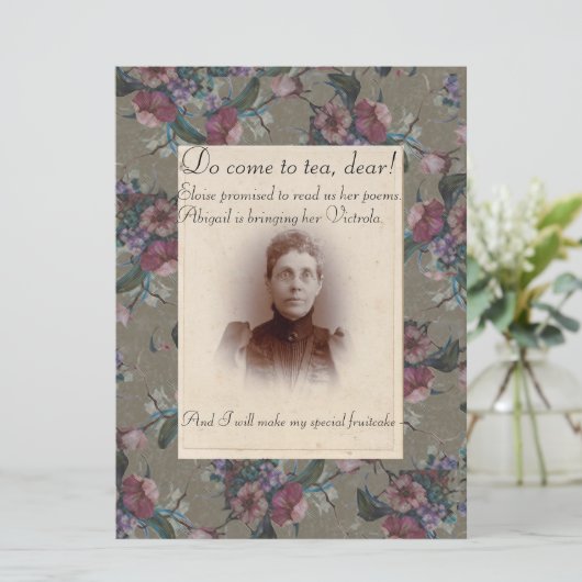 Tee, liebe Party Einladung (Stehend Vorderseite)