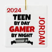 Tee Lieben spielen Videospiele Keramikornament (Rückseite)