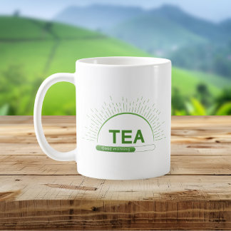 Tee-Liebhaber Guten Morgen Grüner Becher Kaffeetasse