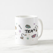 Tee-Liebhaber-Tasse, Illustration Kaffeetasse (VorderseiteRechts)