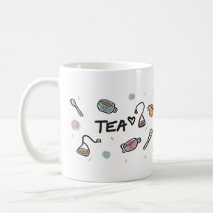 Tee-Liebhaber-Tasse, Illustration Kaffeetasse