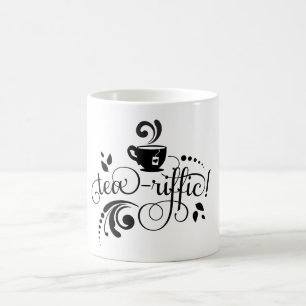 Tee Liebhaber, Teetrinker, Teetasse, Typografie Kaffeetasse