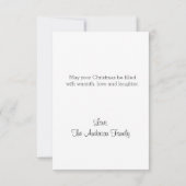 Tee liebt Weihnachtskarte (Rückseite)