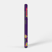 Tee Lila Monogram Fun Floral Inspirivity Samsung Galaxy Hülle (Rechte Seite)
