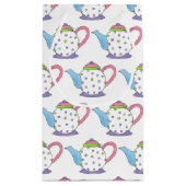 Tee Lover Polka Dot Pastel Teapot Tea Papa Kleine Geschenktüte (Rückseite)