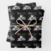 Tee-Lover-Positivitätssatz - Sit Sip Vergessen Geschenkpapier Set (Beispiel)