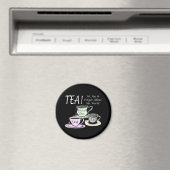 Tee-Lover-Positivitätssatz - Sit Sip Vergessen Magnet (In Situ (Geschirrspüler))