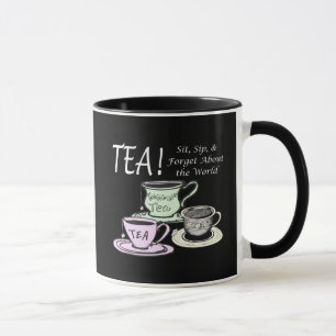 Tee-Lover-Positivitätssatz - Sit Sip Vergessen Tasse