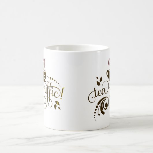 Tee Lover, Tea Drinker, Tee-Tasse, Typografie-Kaff Kaffeetasse (Mittel)