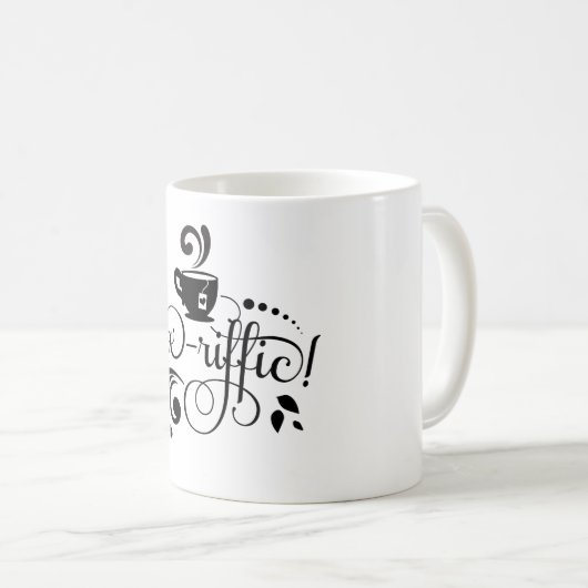 Tee Lover, Tea Drinker, Tee-Tasse, Typografie Kaffeetasse (VorderseiteRechts)
