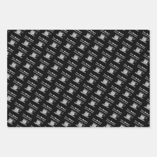 Tee-Lover-Zitat - Tee macht alles besser Geschenkpapier Set (Vorderseite 3)