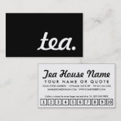 Tee. LoyalitätsLochkarte Treuekarte (Vorne/Hinten)