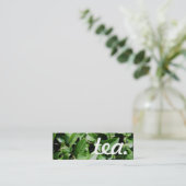 Tee. LoyalitätsLochkarte Treuekarte (Stehend Vorderseite)