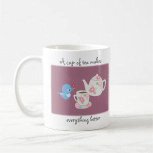Tee macht alles besser Niedlich Tee Lover Geschenk Kaffeetasse