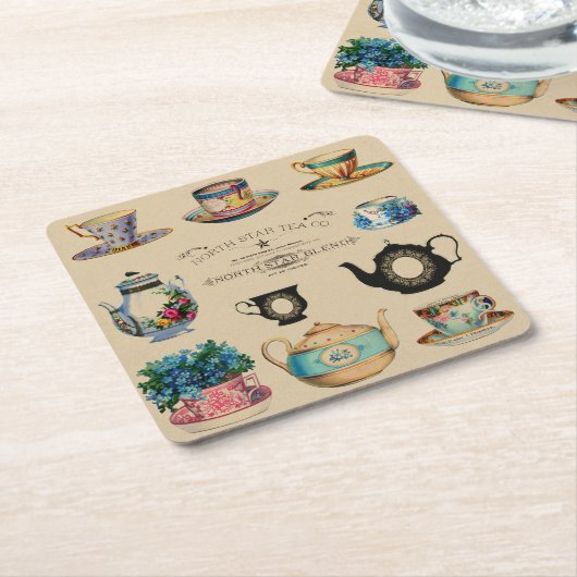 Tee macht alles besser rechteckiger pappuntersetzer (angewinkelt)