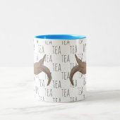 Tee Marine Mammal Watercolor Sea Otter Zweifarbige Tasse (Mittel)