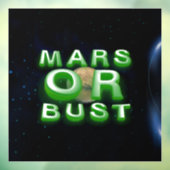 TEE Mars oder Nichts Fensteraufkleber (Blatt 3)