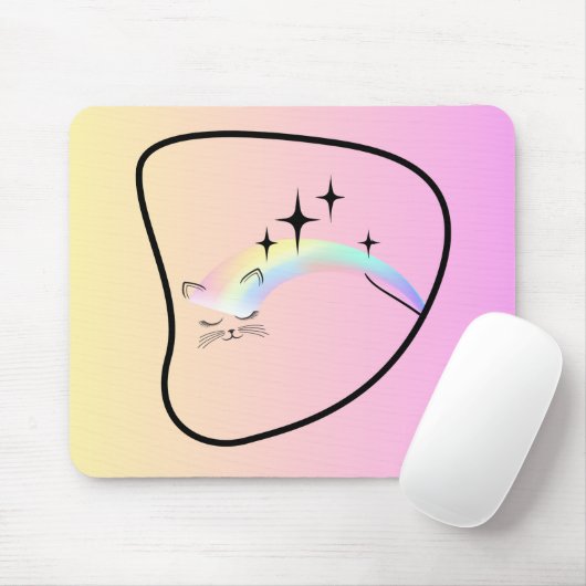 Tee-Maus-Kätzchen Mousepad (Mit Mouse)
