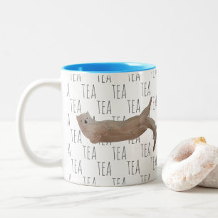 Tee Meeressäugemeere Otter Zweifarbige Tasse