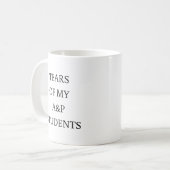 Tee meiner Schüler Kaffee-Tasse Kaffeetasse (Vorderseite Links)