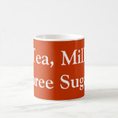 Tee, Milch, Drei Zucker - Meine Bestellung Kaffeetasse (Mittel)