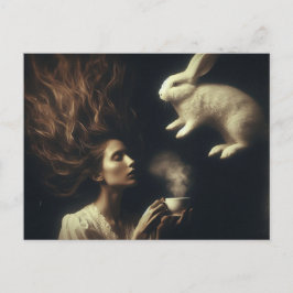 Tee mit dem Hasen Postkarte