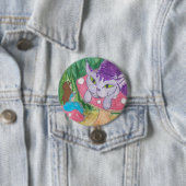 Tee mit der Cheshire-Katze Button (Beispiel)