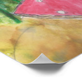 Tee mit der Cheshire-Katze Poster (Ecke)