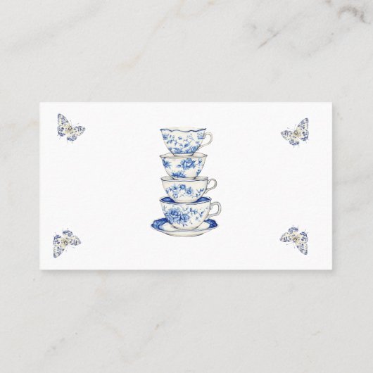 Tee mit der Mutter, um zu sein Platzkarte (Rückseite)