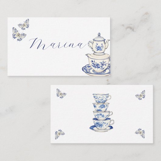 Tee mit der Mutter, um zu sein Platzkarte (Vorne/Hinten)