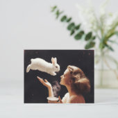 Tee mit der sonnigen Surreal Postkarte (Stehend Vorderseite)