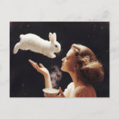 Tee mit der sonnigen Surreal Postkarte (Vorderseite)